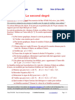 1ES - Fiche TD02-Le-second-degre