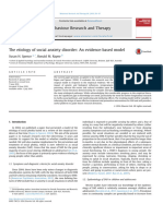 The Etiology of Social Anxiety Disorder - An Evidence-Based Model