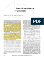 Health Care Fraud - Physicians As White Collar Criminals