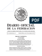 Edicion Vespertina Contenido: No. de Edición Del Mes: 12 Ciudad de México, Jueves 9 de Noviembre de 2023