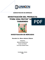 Trabajo de Investigacion de Mercados PURA VIDA