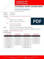 Entry Pack-26th Speedo Invitational SC Meet 25th-26th November 2023