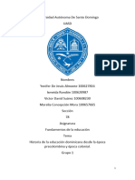 Historia de La Educacion Dominicana en Epoca Precolombina y Colonial.