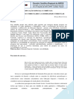 Educação Especial e Currículo Das Adaptações Curriculares A Acessibilidade