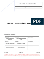 Pno-004-Lab Limpieza y Desinfección Del Área de Riesgo