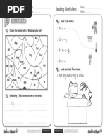 qm1 U5 Reading Worksheet