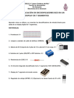 Práctica de Display de 7 Segementos Con Decodificador