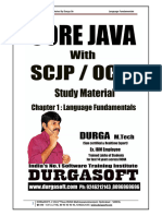 Core Java With SCJP Ocjp Notes by Durga Sir Language Fundamentals