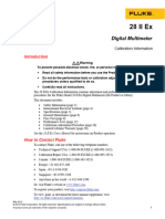 Calibración Del Multímetro Digital Fluke 28II