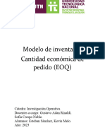 Modelo de Inventario EOQ