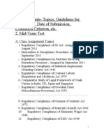 Assignment and Mid-Tem Test Last Dates & Deadlines (Revised On 29.09.2011)