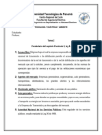 Vocabulario Del Capítulo III Artículo 6, Ley 6 PANAMA