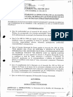 Acuerdo 020 de Diciembre 21 de 2017 - Estructura