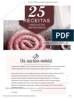 25 Receitas Linguicas Artesanais ACAVA