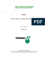 Petronas Technical Standards: Piping Classes - Refining and Chemicals