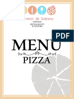 Menu Universo de Sabores (Clientes)