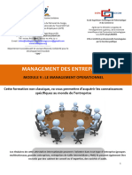 Module V Le Management Operationnel