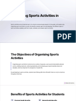 Organising Sports Activities in School