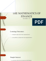 The Mathematics of Finance