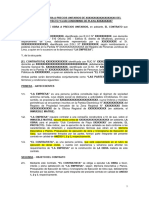 Modelo Contrato de Obra A Precios Unitarios (Letra y Fondo de Garantia) - Revisado