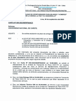 Carta de Ampliación.