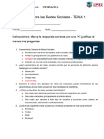 Evaluación - Redes Sociales - Tema 1