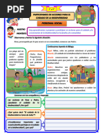 Hoy Aprenderemos A Proponer y Participar en Acciones para El Cuidado y La Conservación de La Biodiversidad en La Familia y La Comunidad