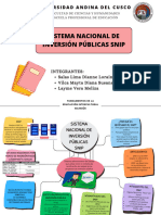 Sistema Nacional de Inversión Públicas