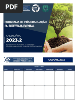 Calendário - Ppgda 2023 - Segundo Semestre