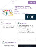 Aula 10 - Distintas Culturas e Diferentes Leituras Do Céu