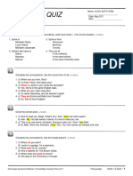 Quiz Units 1 and 2