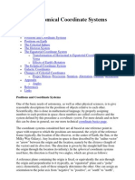 Astronomical Coordinate Systems