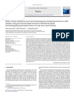 Multi-Residue Method For Trace Level Determination of Pharmaceuticals in Solid Samples