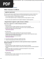 Police Clearance Certificate - Kanagawa Prefectural Police Department