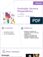 Evolução (Árvore Filogenética) : 1 Série Aula 09 - 4 Bimestre