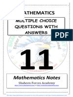 FSC Part-1 Maths Mcqs