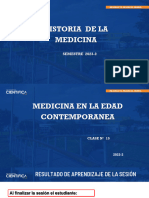 15.-La Medicina en Edad Contemporánea-PPT - HISTORIA DE LA MEDICINA - SEM-2 - SESION-15 - 2023-2