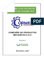 Informe Evaluación de Ruido Por Dosimetría - COMPAÑÍA DE PRODUCTOS MECANICOS S.A