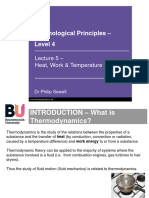 Lecture 5 - Heat, Work & Temperature