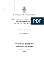 Trabalho Refrigeração - Condensadores