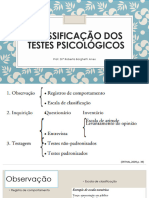 Aula 2 - Classificação Dos Testes e Evidências de Validade