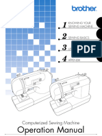 Brother XR-7700 Sewing Machine Instruction