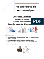 Coursetexercicesde Thermodynamique Zoubeida