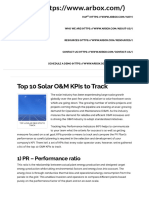 Top 10 Solar O&M KPIs To Track - Arbox Renewable Energy