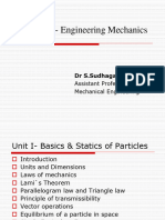 19ges28 - Engineering Mechanics: DR S.Sudhagar M.E., PHD