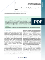 Inorganic Microporous Membranes For Hydrogen Separation - Challenges and Solutions