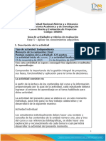 Guía de Actividades y Rúbrica de Evaluación - Fase 5 - Aplicando Los Conocimientos Adquiridos