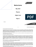 Physics Paper 3 HL Markscheme