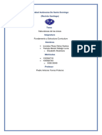 Naturalezas de Las Areas Fund y Estructura Curriculum