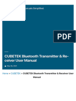 CUBETEK Bluetooth Transmitter & Receiver User Man